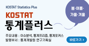 KOSTAT Statistics Plus  「KOSTAT 통계플러스」봄 여름 가을 겨울   주요내용 이슈분석, 통계프리즘, 통계포커스  발행부서: 통계개발원 연구기획실 바로가기(새창열기)